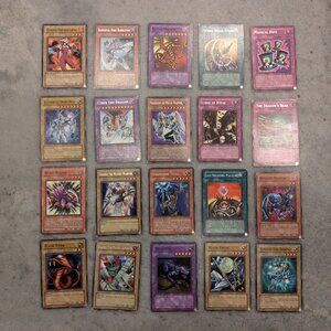 Lot of 20 Assorted YuGiOh Cards - Pokemon and Dungeons & Dragons Fans